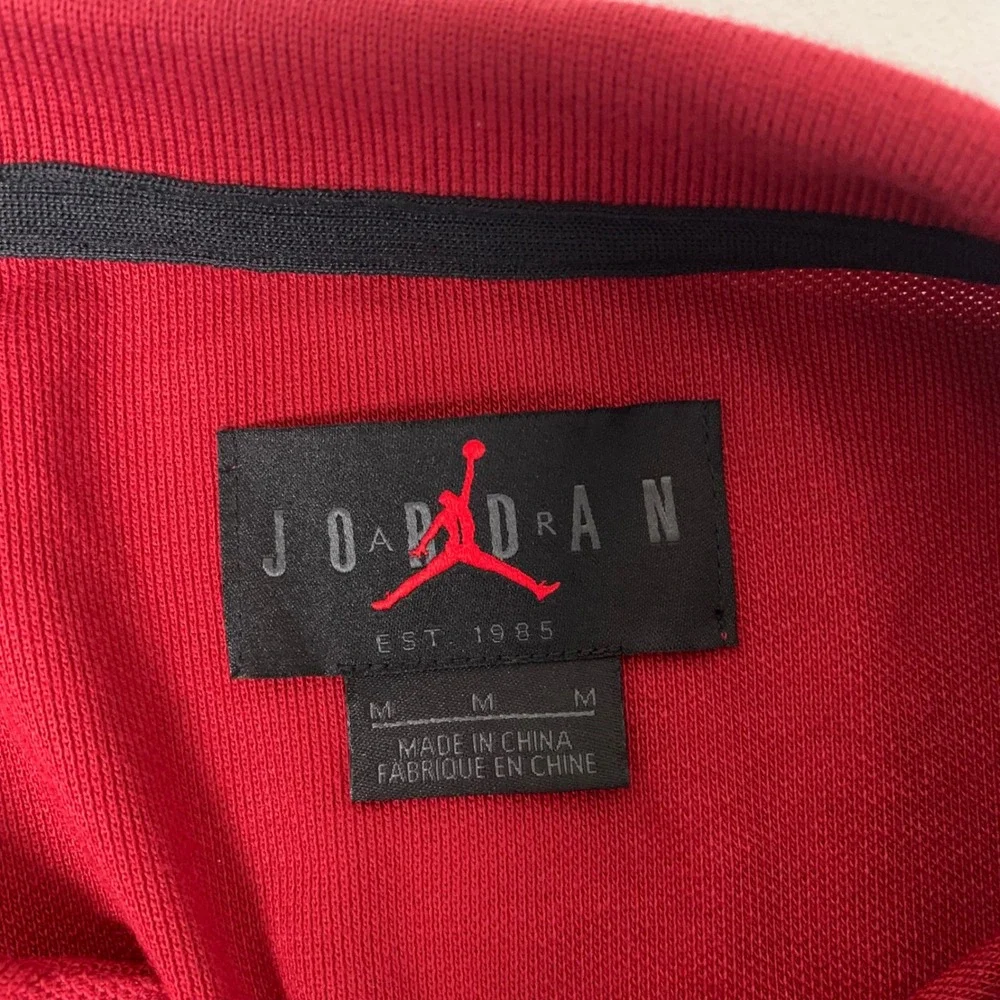 Jordan Polo Shirt Mens Medium Red Oklahoma Sooners OU‎ Jumpman CN9869-698